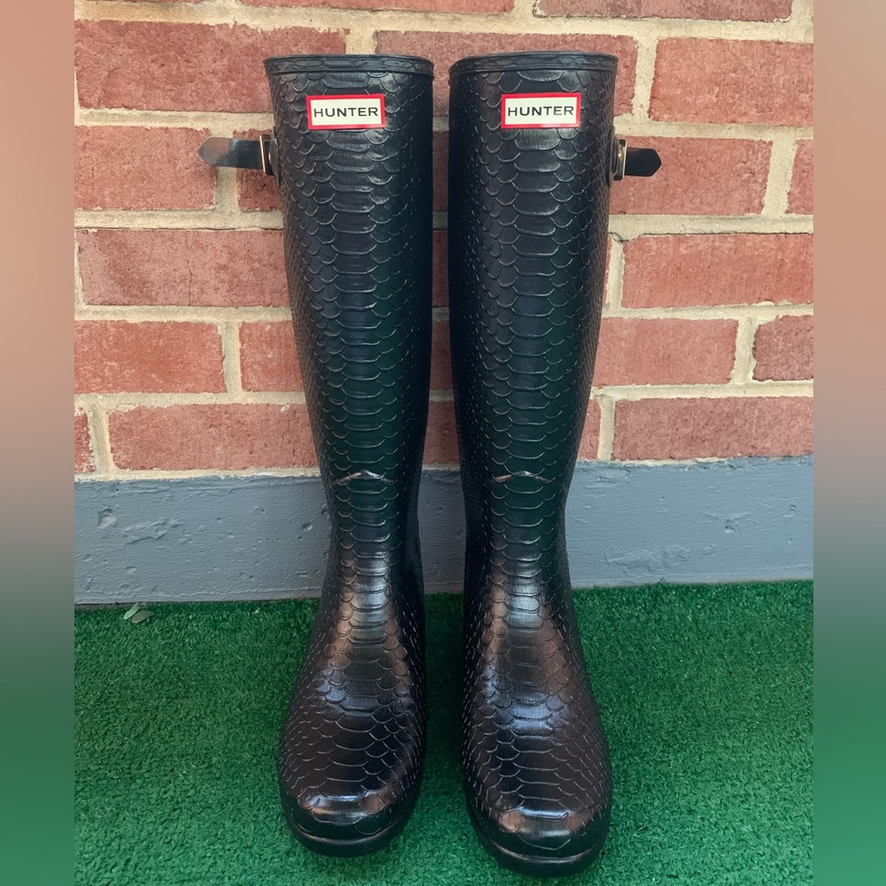 Hunter Original Embossed Rain Boot *NEW* Size 8